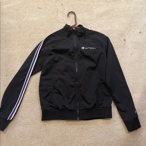 Black Champion Zip Up Jacket